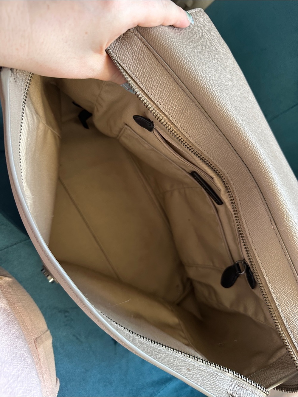Rebecca Minkoff convertible backpack shoulder  Bag in Cream - Picture 8 of 10
